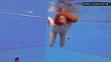 Ginger small tits teen Katka swimming snapshot 9