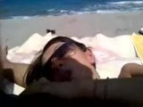 Sandra blowing boyfriend on the beach snapshot 4