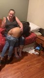 White girl gives Latina girl a spanking snapshot 4