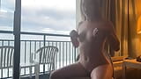 Natural beach girl cums in front of an open window snapshot 10