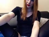 Redhead, red lipstick, and big cock snapshot 9