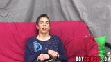 Twink Thomas Cooper strokes dick after getting interviewed snapshot 11