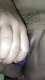 Desi Indian housewife playing herself with brinjal - series 1st snapshot 3