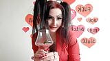Happy Valentine's Day! Dominatrix Nika congratulates you and gives you a present. Incredibly delicious cocktail of spit snapshot 16