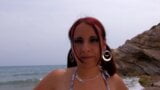 Ragazza rossa in bikini fa gola profonda e scopa uno sconosciuto snapshot 1