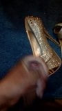 my sister's golden heels shoejob cum snapshot 6