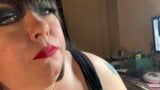 BBW, Tina Snua, Kette, rauchende Zigaretten mit Nase atmen aus snapshot 13