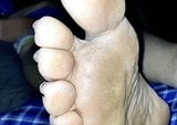 WIFES DIRTY ROUGH SOLES UP CLOSE FOR TRIBUTES snapshot 3