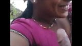 Indian Blowjob Her Lover Outdoor snapshot 3