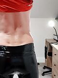 Striptease 7 (hot sissy in black latex leggin) snapshot 2