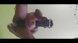 Indian Desi gay shemale crossdresser cums after inserting bottle. snapshot 4