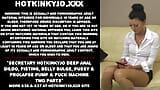 秘书Hotkinkyjo - 深肛门假阳具，拳交，腹部隆起，阴户和脱垂泵和操逼机器 snapshot 1