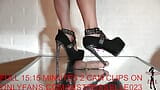 Mistress Elle in her diamond heels reminds her useless slave where he belongs snapshot 6