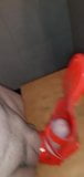 Semen en las sandalias rojas de zara de mi colega snapshot 10