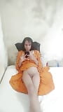 Indische Desi travestiet uit Pune, shemale, cd, homojongen die volledig naakt lichaam onder de douche toont snapshot 13