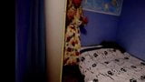 Crossdresser in a dress dancing and cumming in bed snapshot 2