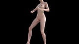 Nude girl dance animation 3d snapshot 2