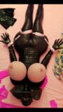 Breathplay 2  Black Latex & Rubber SissyDoll with giant Tits snapshot 6
