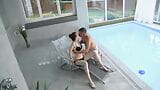 I Fucked Her Finally - Hard sex after a swim in the pool snapshot 2