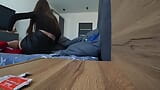 Cheating. An Unfaithful Wife Brought Her Lover Home And Fucked On Our Bed. Husband Is At Work snapshot 8