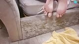 He washed and oiled My sexy feet !! snapshot 20