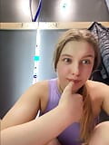 Extreme masturbating. Hot amateur cum in the changing room snapshot 4