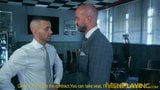 Office workers Bruno Max and Robbie Rojo anal fucking rough snapshot 1