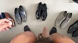 My Precum drooling in leather shoes snapshot 1