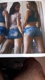 Cumtribute on 3 small asses in micro short jeans snapshot 10