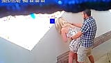 창고 밖에서 섹스하는 커플의 관음증 영상 snapshot 8