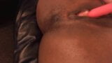 Chocolate babe fucking pussy up close in POV online show snapshot 16