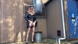 Tranny Playing With Her Cock and Taking a Piss at the Depot snapshot 10