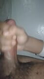 Handjob from my big curvy cock snapshot 14