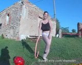 Tetona Terry en el gimnasio, saltando, jigging, rebotando snapshot 7