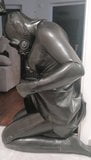 Rubber latex sissy in gasmask plays with dildo snapshot 14