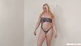 Leopard lingerie try on haul with Michellexm snapshot 11