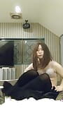 전신 스타킹 옷의 원시 변경 자위 snapshot 11