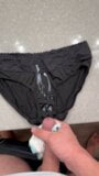 Cum on young girls black silk panties snapshot 4