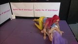 BRA & PANTIES MATCH (STRIP WRESTLING) - Loser gets Diapered snapshot 5