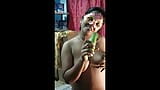 Tamil lady testing which is good for pussy carrot or cucumber snapshot 17