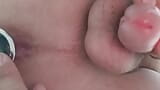 Butt Plug First Time tight Ass Hole Close Up. snapshot 9