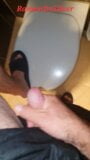 Master Ramon jerks off in hot black shorts on the public toilet, hot snapshot 12