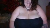 fat girl stripping her shirt showing huge boobs snapshot 1