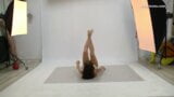 Big boobs and ass Nicole Smith body suit with stretching leg snapshot 10