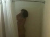 Thick Ass Chunky Redbone In Shower snapshot 1