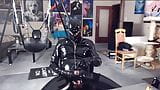 Horny in dark rubber with super plug snapshot 5