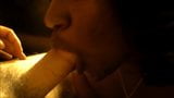 Ebony 1st White Cock, Deep Throat, Smoking, Facial snapshot 2