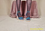 Femboy Pantyhose Feet in New High heels snapshot 15