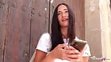 GERMAN SCOUT - Schlankes Teen Mina Moreno mit grossen Naturtitten beim Model Casting gefickt snapshot 5
