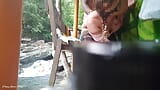 Pinay Horny Couple Sex in the cottage of Public Waterfalls snapshot 15